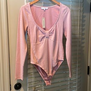 NWT long sleeve pink body suit